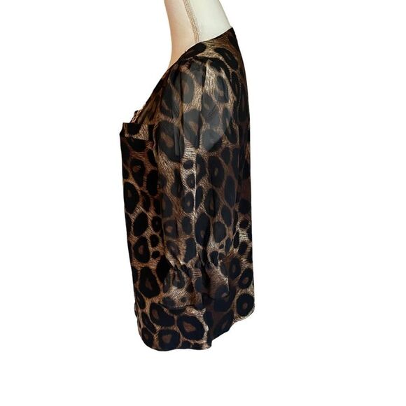 Adele & May Animal Print Blouse Size Medium - Picture 2 of 5